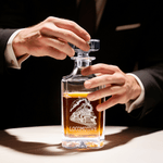 Personalized Locomotive Decanter Whiskey Decanter with Name Birthday Gift for Men Whiskey Lovers