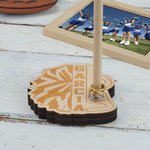 Personalized Pom Pom Megaphone Wooden Ring Holder with Engraved Name Cheer Team Game Day Gift for Cheerleaders Cheer Coaches