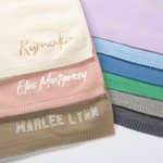 Personalised Embroidered Name Soft Cotton Baby Blanket with Baby Shower Birthday Gift for Newborns Kids