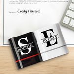 Personlig enkel initial namnstämpel bärbar stämpel med text för daglig användning Födelsedagspresent för affärspartners vänner familj