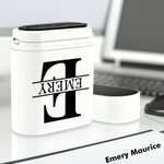 Personlig enkel initial namnstämpel bärbar stämpel med text för daglig användning Födelsedagspresent för affärspartners vänner familj