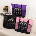 Personalized God Says Bible Verse Floral Tote Bag with Name Travel Essentials Birthday Anniversary Gift for Christian Women