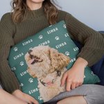 Cojín personalizada con foto de mascota y nombre regalo de cumpleaños para amantes de mascotas