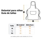 Juego de delantal y gorro de cocinero personalizado en algodón con nombre y diseño de unicornio regalo de cumpleaños para niños