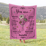 Henkilökohtainen olet syntynyt kukka Raamatun jae Design pehmeä heittää peitto nimi uskonnollinen päivä syntymäpäivä joululahja kristittyjen naisten kanssa