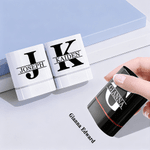 Personlig enkel initial namnstämpel bärbar stämpel med text för daglig användning Födelsedagspresent för affärspartners vänner familj