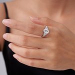 Personalized Engraved Birth Flower Signet Ring  Dainty Jewelry Anniversary Christmas Birthday Gift for Her