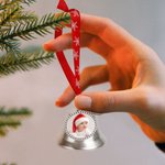 Personalized Photo Design Heart Angel Wing Bell Ornament Home Tree Decor Christmas Gift for Family Friend