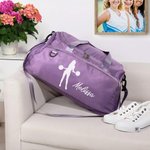 Personalisierte Cheerleading Mädchen Silhouette wasserdicht Reise Seesack mit Namen Reisezubehör Geburtstag Geschenk für Cheerleader Sportliebhaber