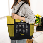 Personalized God Says Bible Verse Floral Tote Bag with Name Travel Essentials Birthday Anniversary Gift for Christian Women