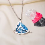 Personalisierte Schmetterling Gitarre Pick zierliche Halskette mit Namen Geburtstag Jahrestag Geschenk für Musik-liebenden Frauen