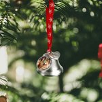 Personalized Photo Design Heart Angel Wing Bell Ornament Home Tree Decor Christmas Gift for Family Friend