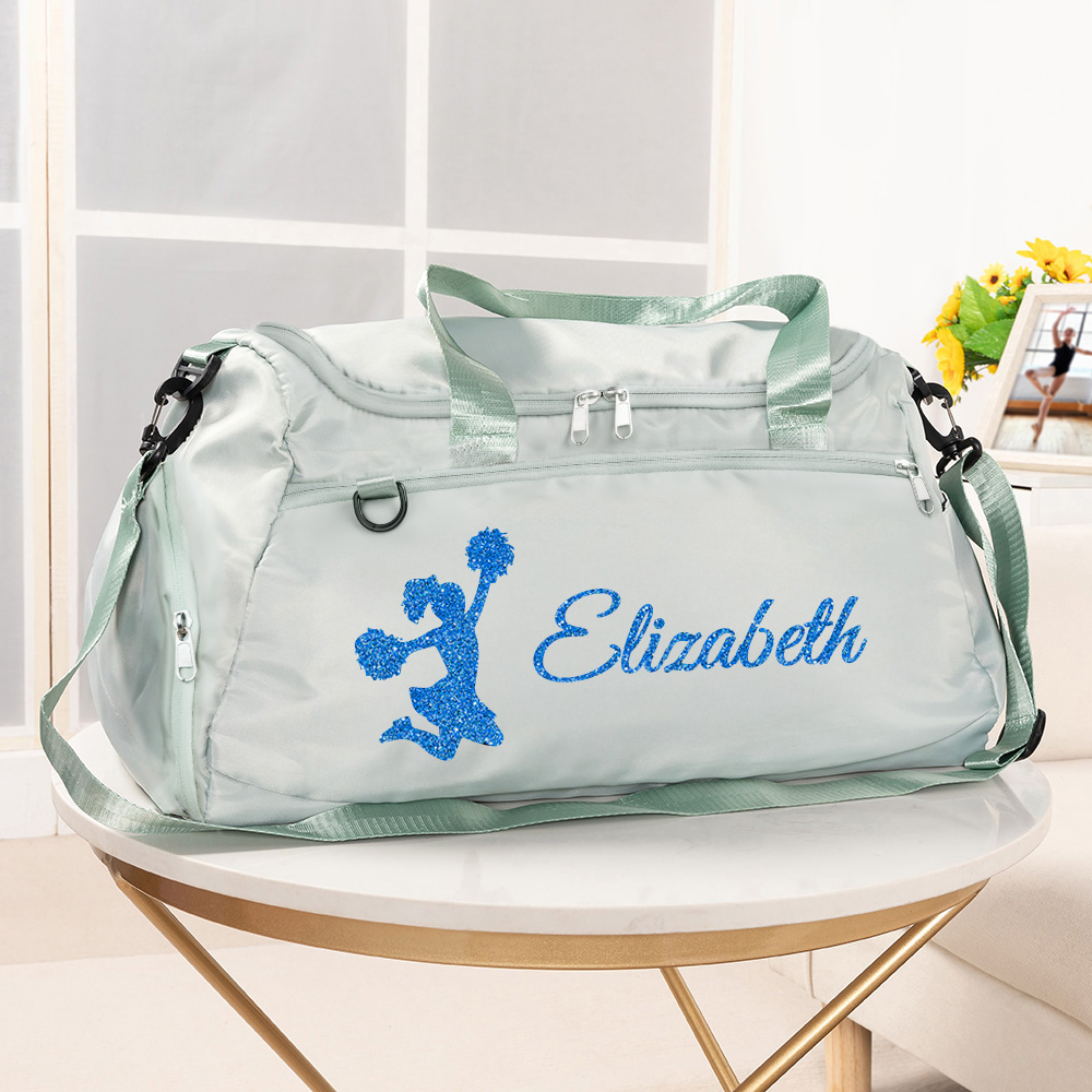 Sac de sport personnalisé avec compartiment pour chaussures et bandoulière Cadeau d'anniversaire pour les pom-pom girls