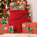 Personalized Cartoon Character Advent Calendar Glitter Stickers with Countdown 1-24 Days Name Labels DIY Decoration Christmas Gifts Favors for Kids