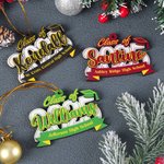 Personalized Graduation Cap Wooden Ornament with School Name Year and Name Home Decor Christmas Gift for Graduates Friends