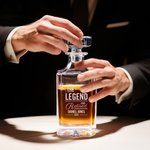 Personalized The Legend Has Retired Whiskey Decanter Glass Wooden Box Set with Date and Name Retirement Christmas Gift for Men