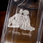 Personalized Engraved Photo Whiskey Decanter Glasses Wooden Storage Box Set with Text Birthday Christmas Gift for Bartender Man