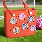 Personalised 3D Printed Cheer Pom Pom Bag Charm Accessories for Bogg Christmas Birthday Gift for Her Cheerleaders