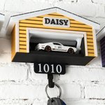 Personalised House Car Garage Multicolor Key Holder with Name Home Decor Housewarming Birthday Gift for  Car Owners Lovers