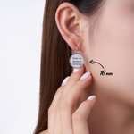 Pendientes colgantes personalizados con foto y texto regalo de aniversario cumpleaños o conmemorativo para mujeres y amantes de las mascotas