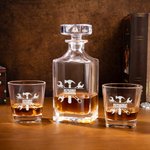 Personalized Vintage Machine Tools Whiskey Decanter with Engraved Name Bar Accessory Anniversary Gift for Whiskey Liquor Lovers