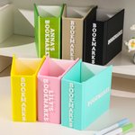 Porte-crayon en forme de livre imprimé en 3D Personnalisé Porte-crayon en forme de livre imprimé en 3D Décoration pour livre Cadeau d'anniversaire pour les rats de bibliothèque Amoureux des livres