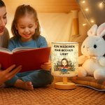Personalisierte Retro Tischlampe mit Leinen-Lampenschirm Cartoon Charakter Spruche und Namen Geburtstag Weihnachten Geschenk für Familie Buchliebhaber