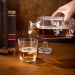 Personalized Vintage Machine Tools Whiskey Decanter with Engraved Name Bar Accessory Anniversary Gift for Whiskey Liquor Lovers