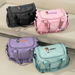 Personalised Multi-Compartment Embroidered Horse Face Waterproof Travel Bag with Name and Shoulder Strap Equestrian Game Day Gift for Horse Lovers