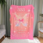 Couverture Personnalisée Papillon Ange Numéro Multicolore Douceur Anniversaire Noël Cadeau pour Famille Amis