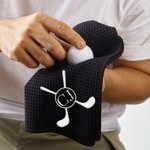 Personalized Embroidered Golf Club Pattern Waffle Golf Towel with Name and Hanging Clip Sports Accessories Birthday Gift for Golf Players Lovers