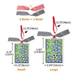 Personalized Soccer Field Shaker Ornament with 1-20 Jerseys and 2 Bows Team Club Appreciation Christmas Tree Decor Gift for Coach Manager Teammate