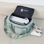 Personalised Multi-Compartment Embroidered Horse Face Waterproof Travel Bag with Name and Shoulder Strap Equestrian Game Day Gift for Horse Lovers