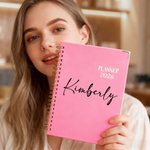 Personalized Name 2026 Planner A5 Notebook with Weekly Monthly Planning Pages and Tabs New Year Birthday Gift for Colleagues Friends