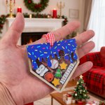 Personalized Ice Cream Dripping Softball Baseball Christmas Shake Ornament with Name Home Tree Decor Christmas Gift for Baseball Lover Softball Player