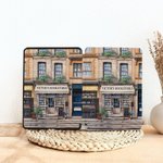 Personalized Oil Painting Style Bookstore Portable Kindle Case with Text Daily Use Birthday Gift for Book Lovers Bookworms