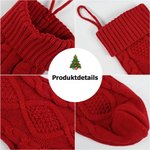 Personalisierter Weihnachtsstrumpf mit Holz Namensanhänger Weihnachtssocke Haus Deko Weihnachtsgeschenk für Familie