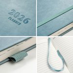 Personalised Birth Flower 2026 Planner A5 Calendar Planner Notebook with Name New Year Birthday Gift for Family Friends