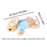 Personalized Bunny Rabbit Plush Pencil Bag with Embroidered Name School Stationery Christmas Back to School Birthday Gift for Kids