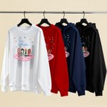 Sweat à Capuche Personnalisé avec 2 à 6 Personnages de Dessin Animé et Noms Tenue Quotidienne Cadeau Noël pour Meilleures Amies Sœurs