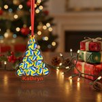 Ornement de Noël personnalisé Baseball Basketball avec nom Décoration de la maison Cadeau de Noël pour enfant Amoureux du sport