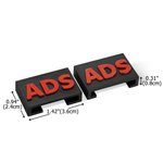 Etichetta per scarponi personalizzata stampata in 3D e colorata con testo Set di 2 Regalo di apprezzamento di uso quotidiano per paramedici, vigili del fuoco e soccorritori