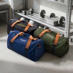 Personalisierte Wasserdichte Sport- und Reisetasche inklusiv Schuhfach und Schultergurt mit Gesticktem Namen Reisezubehör Geschenk für Sportliebhaber