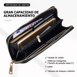 Cartera de cuero PU personalizada con fotos de 1 a 3 gatos o perros múltiples compartimentos y nombres regalo de cumpleaños para amantes de mascotas