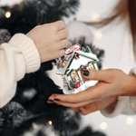 Personalized Cute Vet Clinic Acrylic Christmas Ornament with Name Clinic Tree Decor Christmas Gift for Veterinarians