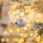 Personalised We Have A Angel Watching Over Us Acrylic Ornament with Photo and Nickname Christmas Tree Decor Memorial Gift for Loss of Loved One