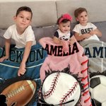 Personalisierte Baseball Fußball Basketball weiche Decke mit Namen und Nummer Home Decor Geburtstagsgeschenk für Sportliebhaber werfen