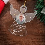Personalised We Have A Angel Watching Over Us Acrylic Ornament with Photo and Nickname Christmas Tree Decor Memorial Gift for Loss of Loved One
