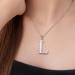 Personalized Simple Initial Name Combination Necklace Jewellery Graduation Birthday Anniversary Gift for Women