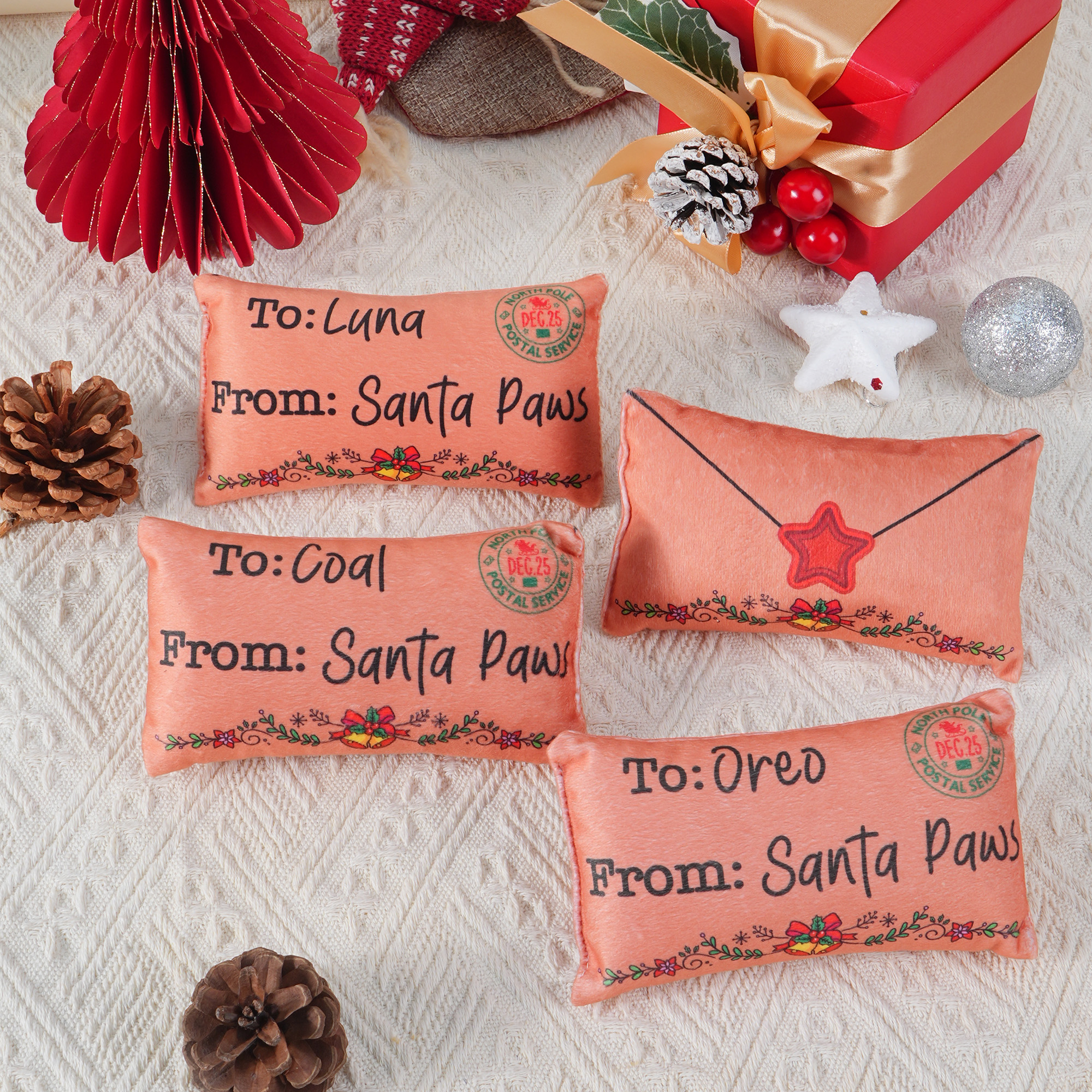 Jouet de Noël personnalisé pour chat avec chatine et nom Cadeau de Noël pour les propriétaires de chats